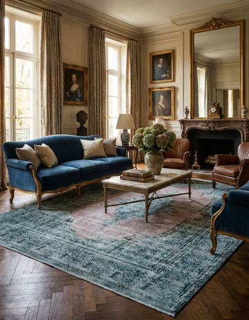 8' 10 x 12' 9 Vintage Royal Wool Rug