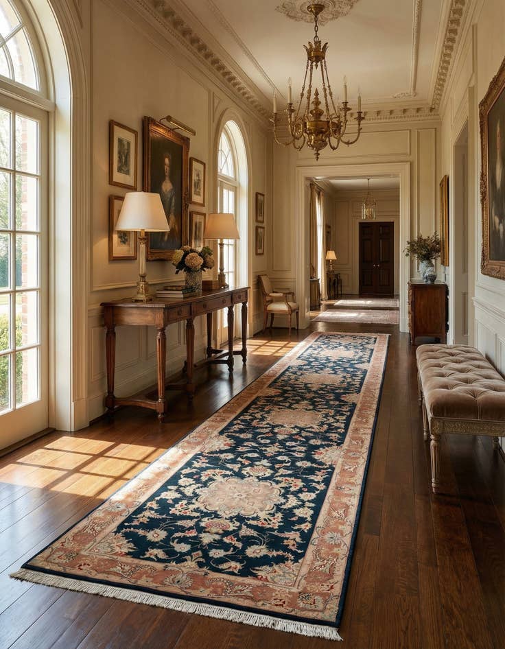 Detail image of 2' 8 x 15' 8 Tabriz Runner Rug