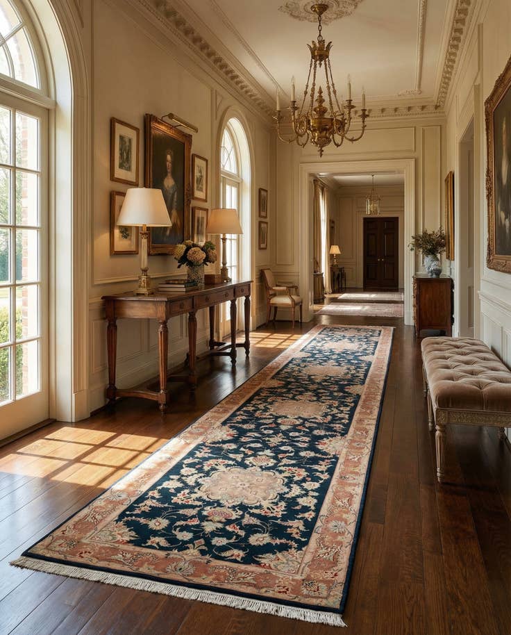 Detail image of 2' 8 x 15' 8 Tabriz Runner Rug