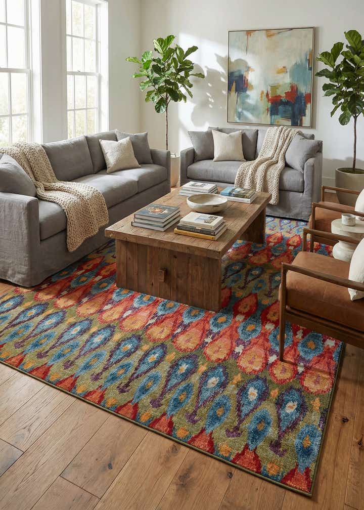 10' x 14' Easy-Clean Modern Indoor / Outdoor Rug