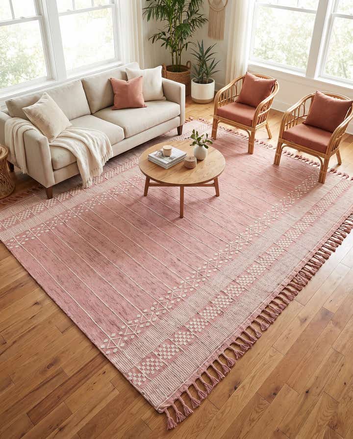 9' x 12' Easy-Clean Eco Bohemian Indoor / Outdoor Rug