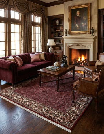 6' 8 x 6' 10 Bidjar With Silk Square Rug