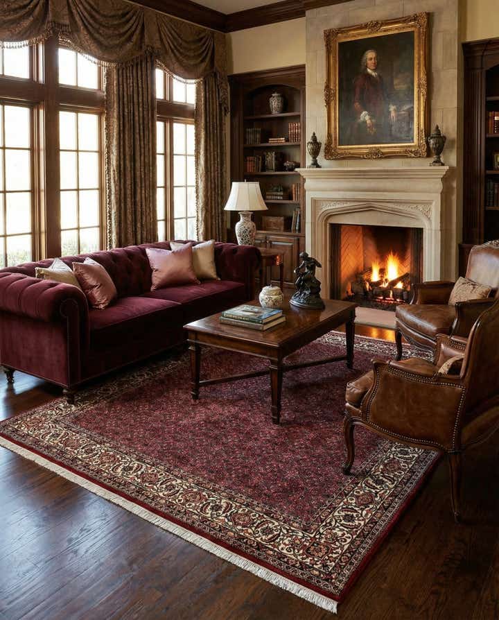 6' 8 x 6' 10 Bidjar With Silk Square Rug