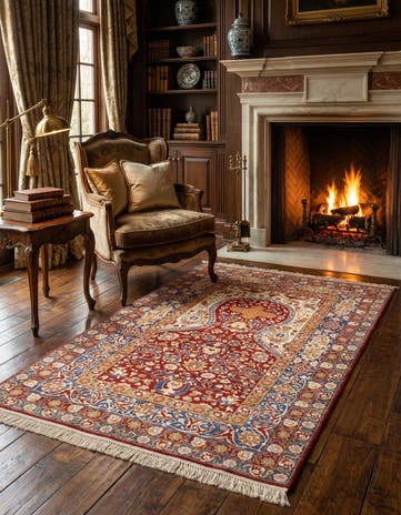 3' 11 x 6' 3 Kayseri Silk Rug