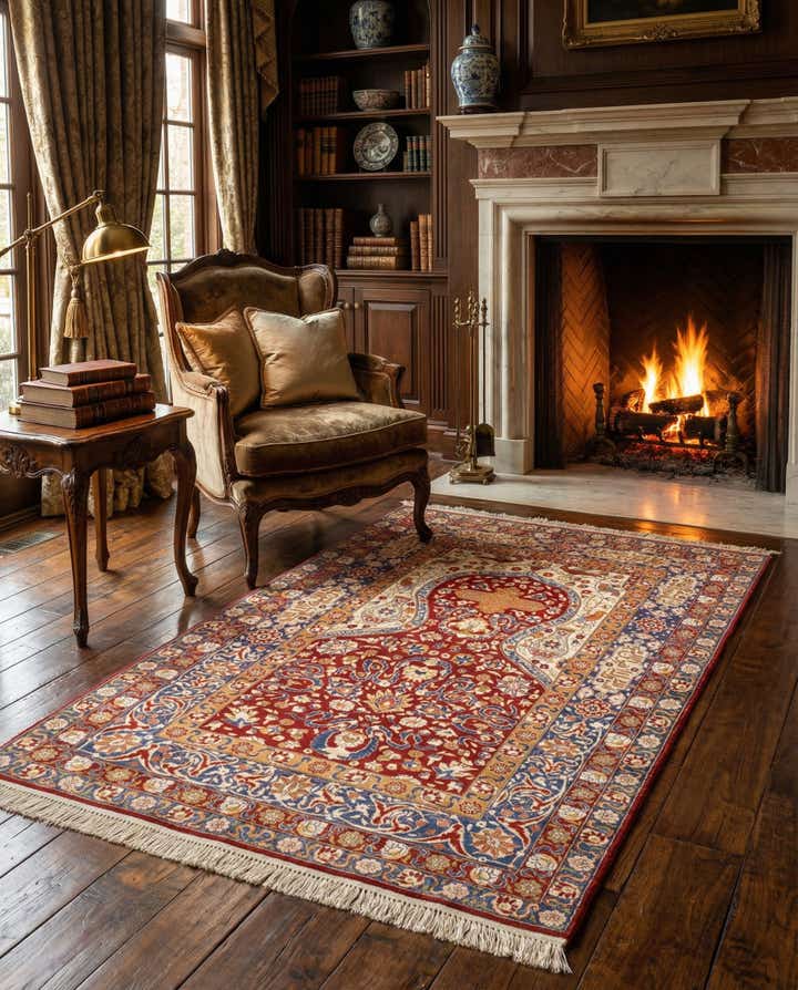 3' 11 x 6' 3 Kayseri Silk Rug