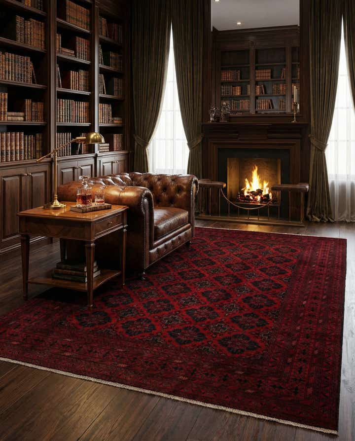 6' 8 x 9' 5 Hand Knotted Khal Mohammadi Wool Rug