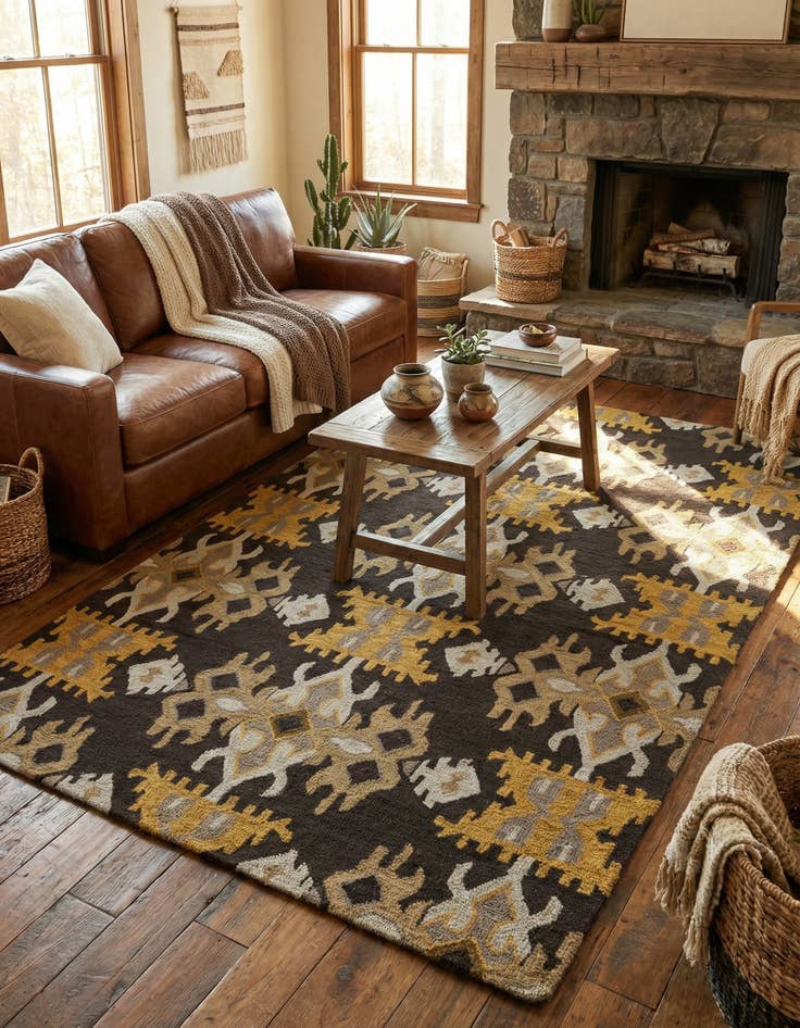 Detail image of 5' x 7' 10 Luna Wool Rug