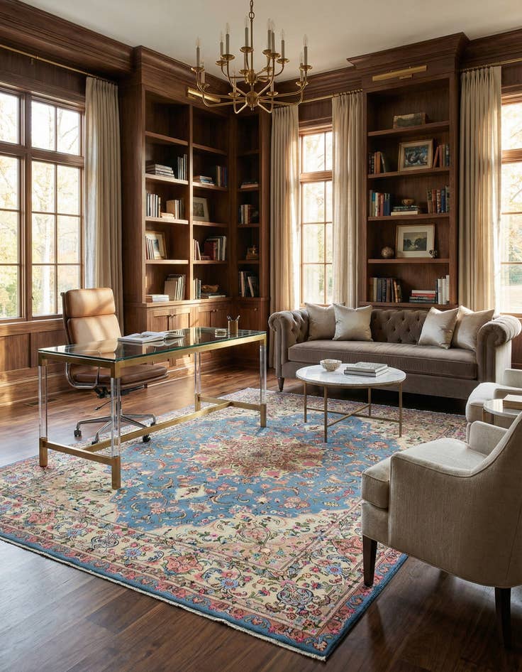 Detail image of 9' 4 x 12' 8 Mashad Rug