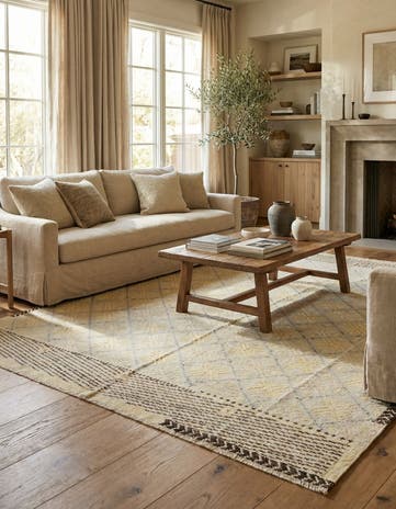 8' 8 x 12' 5 Hand Knotted Darya Wool Rug