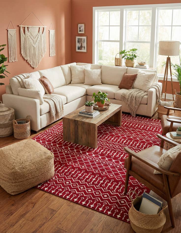 Detail image of  10' x 13' Kasbah Trellis Rug