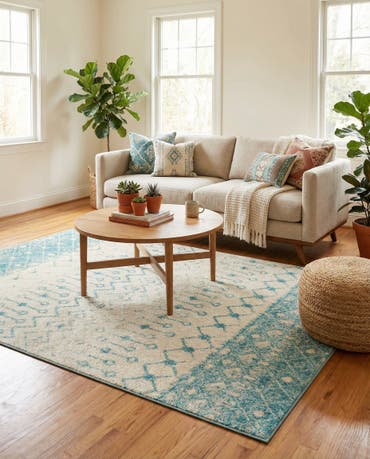  5' 3 x 8' Moroccan Trellis Rug