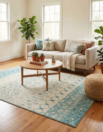 5' 3 x 8' Moroccan Trellis Rug
