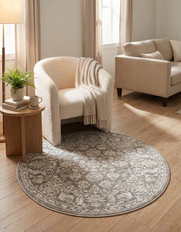 Jill Zarin 3' 3 x 3' 3 Uptown Central Park Round Rug