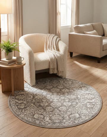 Jill Zarin 3' 3 x 3' 3 Uptown Central Park Round Rug
