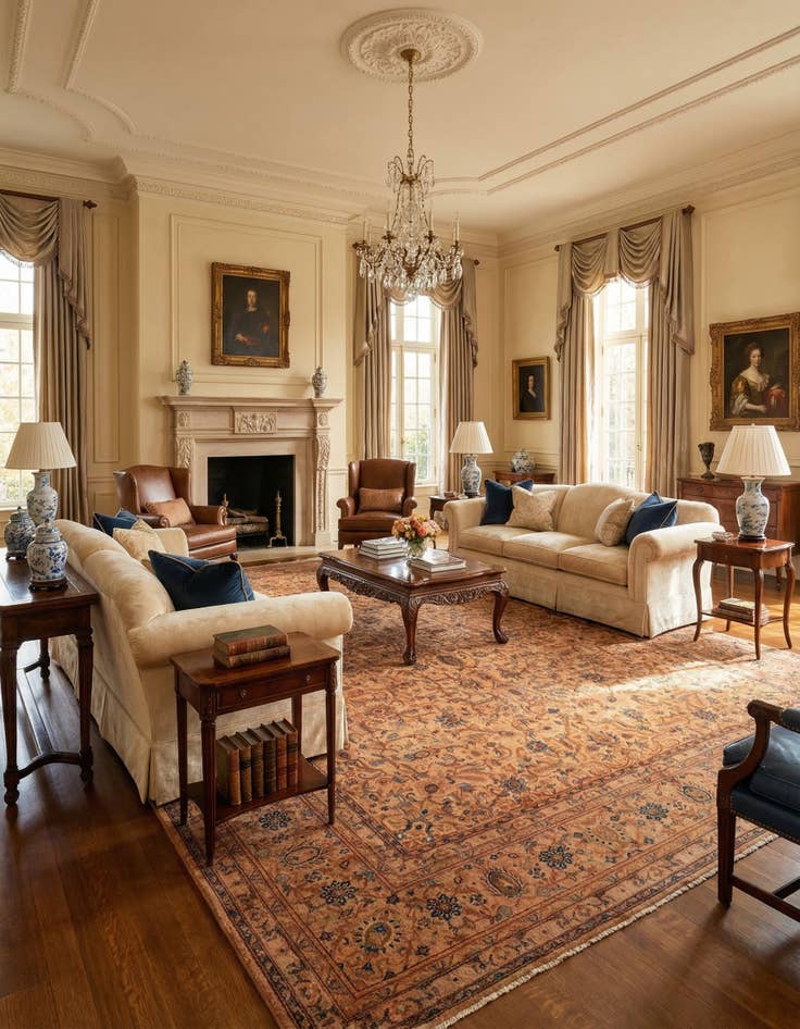 Detail image of 11' 3 x 16' 2 Kashan Rug