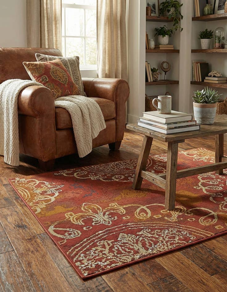 Detail image of 2' 2 x 3'  Washable Modern Indoor / Outdoor Rug