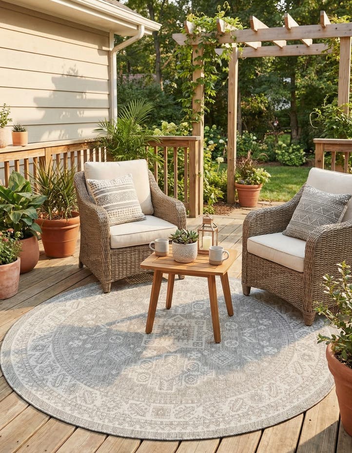 6' x 6' Easy-Clean Aztec Indoor / Outdoor ...