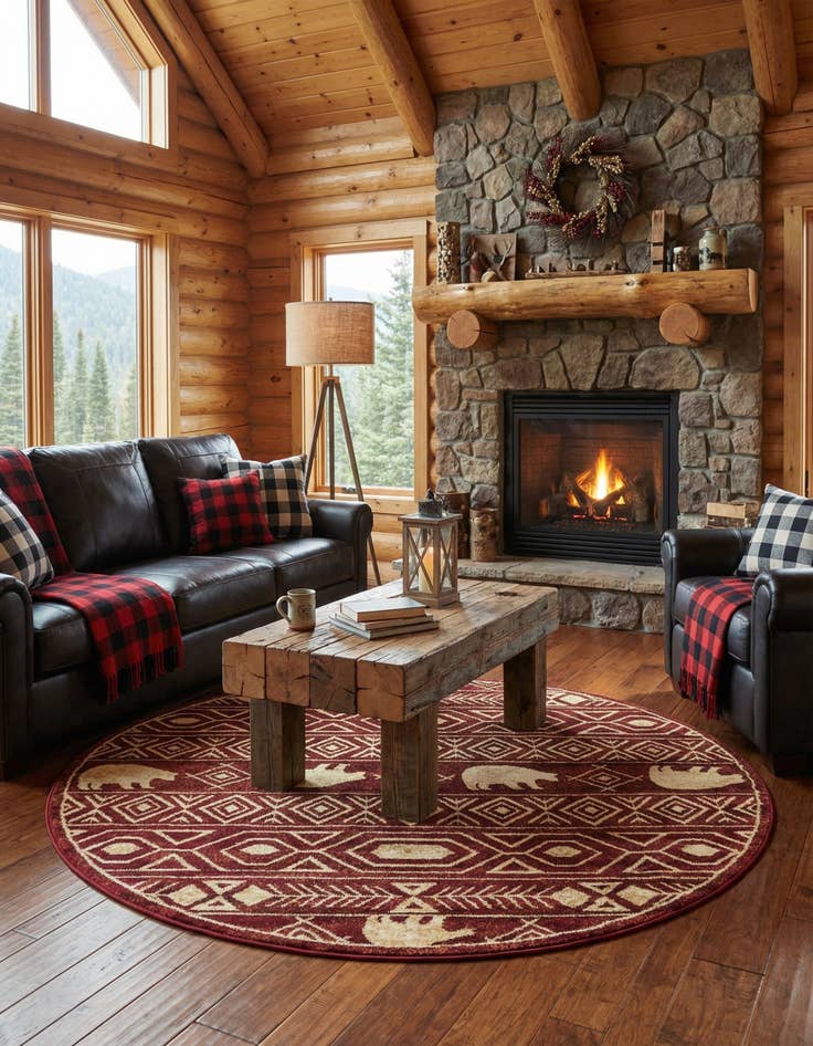 Detail image of 7' 10 x 7' 10 Pioneer Round Rug