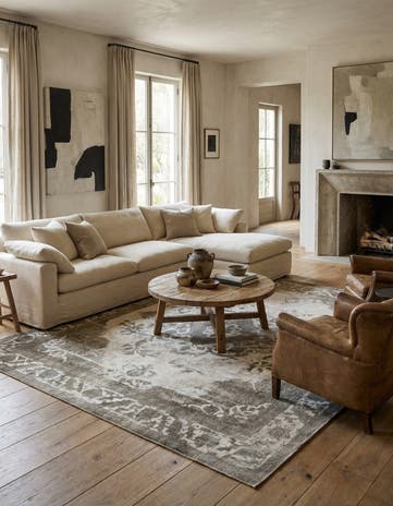 9' 3 x 9' 10 Hand Knotted Ultra Vintage Persian Wool Square Rug