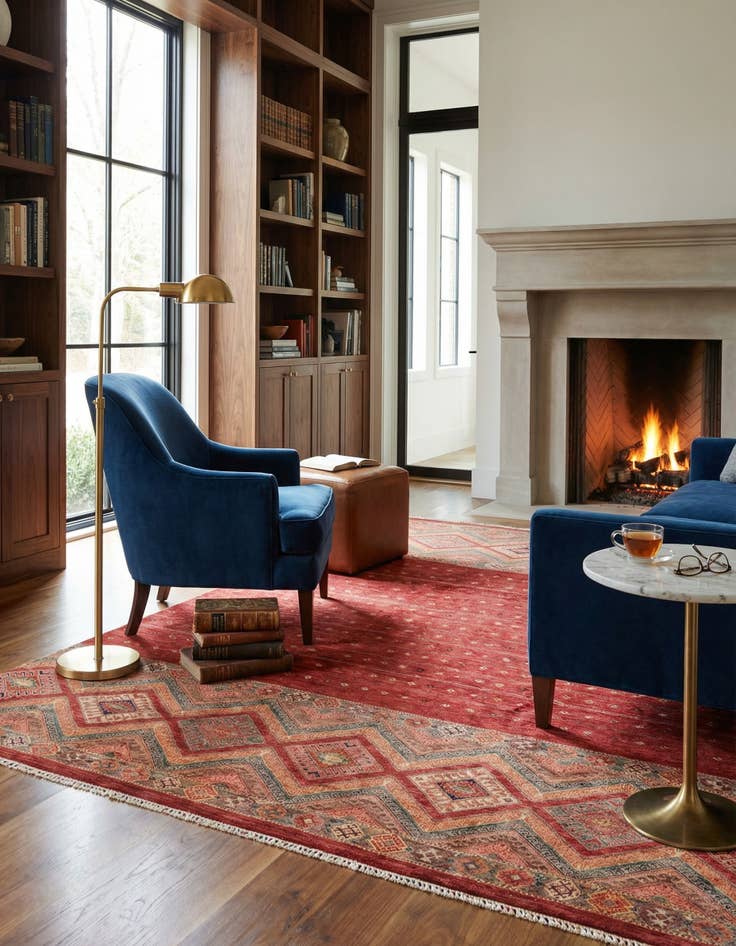 Detail image of 8' 1 x 11' 4  Hand Knotted Ariana Ziegler Rug