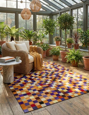 8' x 10' Cowhide - Patchwork Rug
