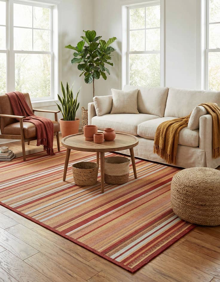 Detail image of 9' x 12'  Washable Baja Indoor / Outdoor Rug