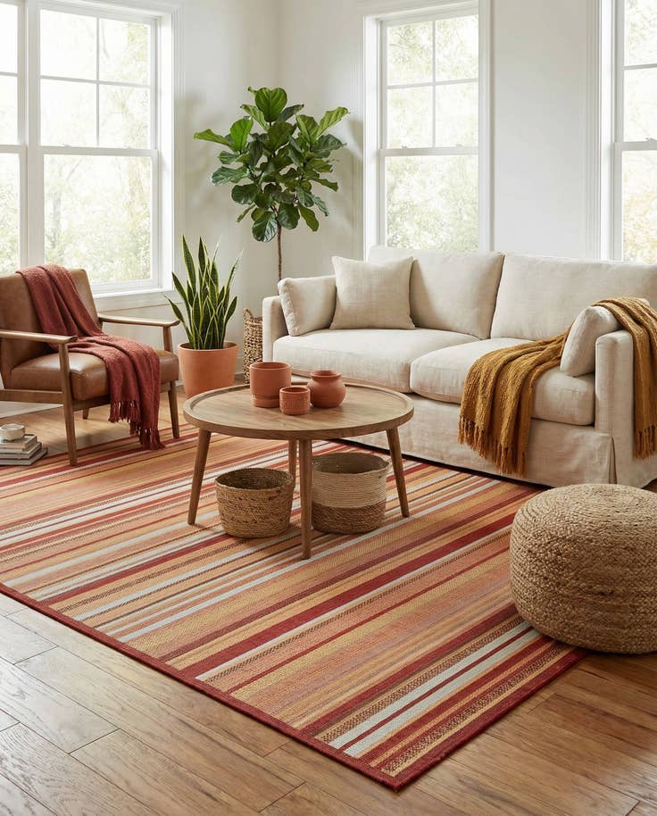 Detail image of 9' x 12' Easy-Clean Baja Indoor / Outdoor Rug