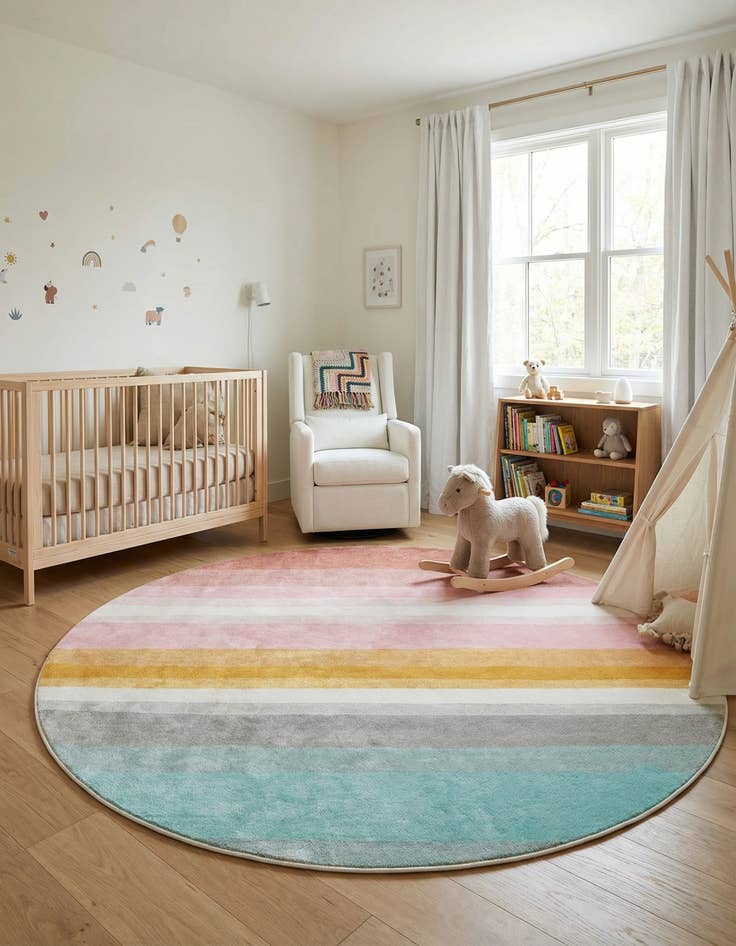 Detail image of 12' x 12' Whimsy Kids Round Rug