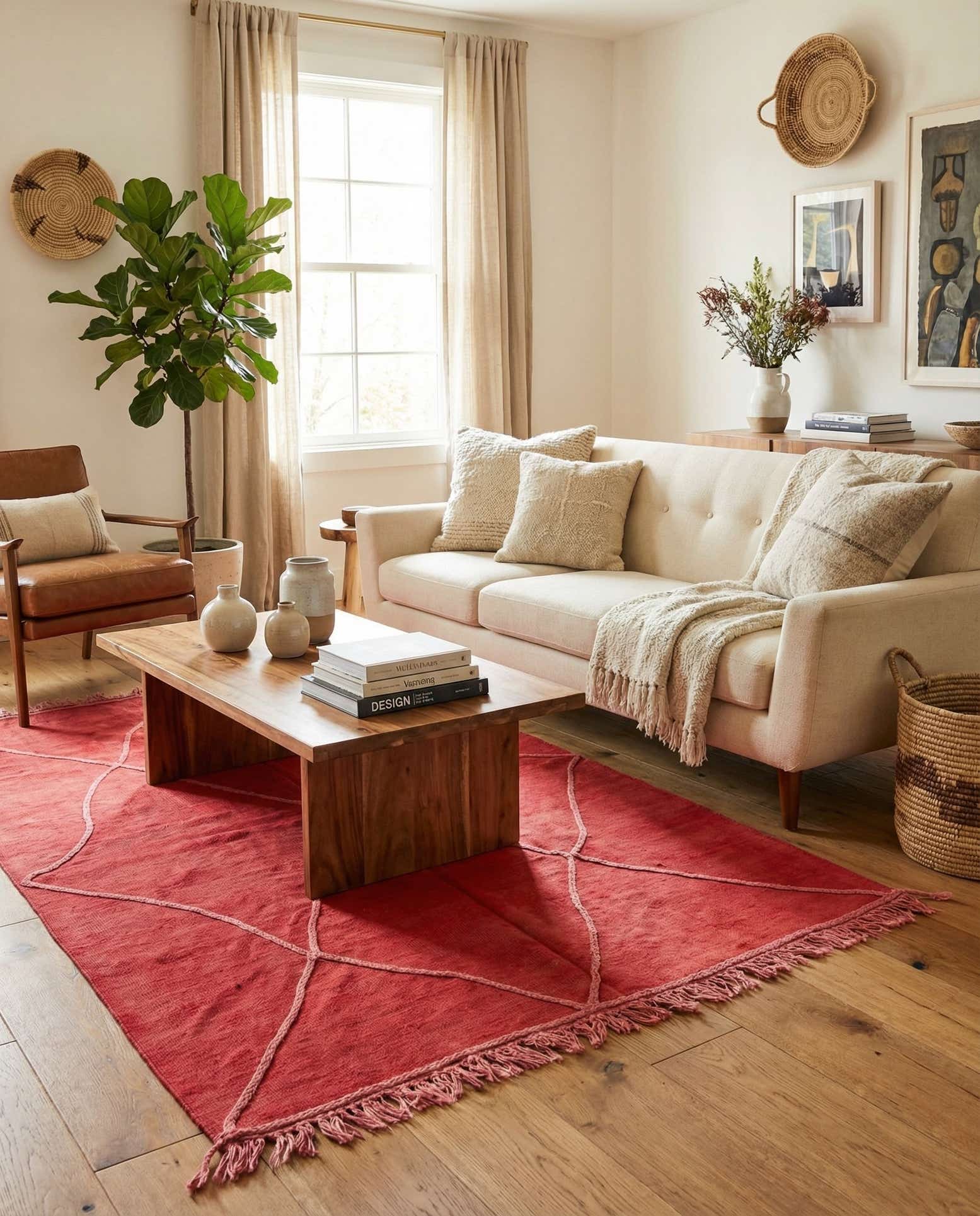 5' 6 x 8' Hand Woven Kilim Modern Wool Rug