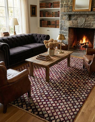 5' 7 x 8' Hand Knotted Balouch Wool Rug