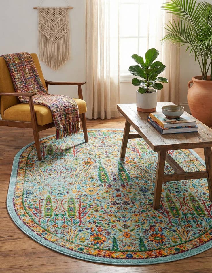 Detail image of  5' 3 x 8' Calypso Oval Rug