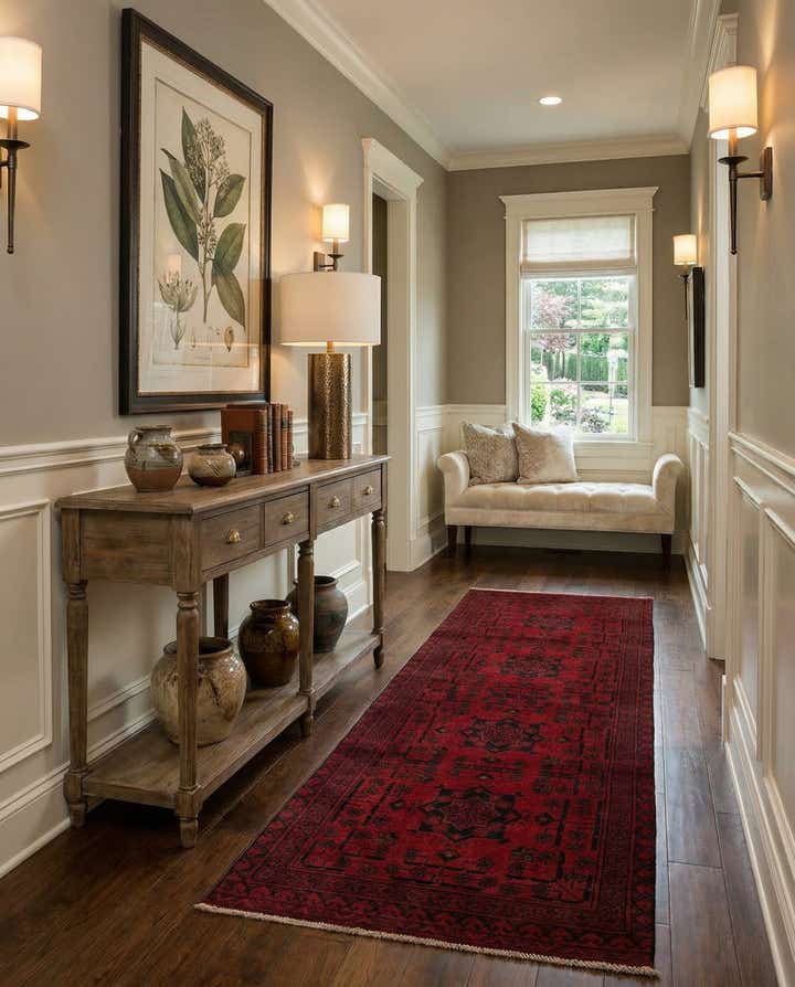 2' 6 x 9' 5 Hand Knotted Khal Mohammadi Wool Runner Rug