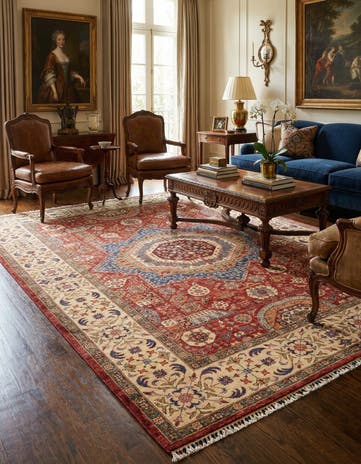 5' 11 x 8' 6 Hand Knotted Ariana Ziegler Rug