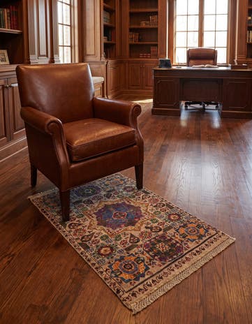 2' x 2' 10 Hand Knotted Mamluk Ziegler Rug
