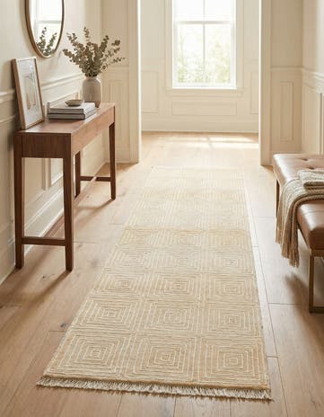 2' 7 x 9' 7 Hand Knotted Darya Wool Runner Rug