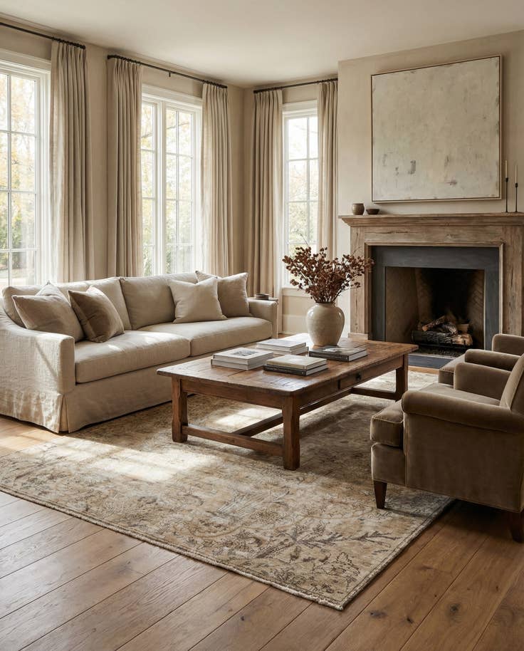 Detail image of 6' 10 x 10' Hand Knotted Ultra Vintage Persian Wool Rug