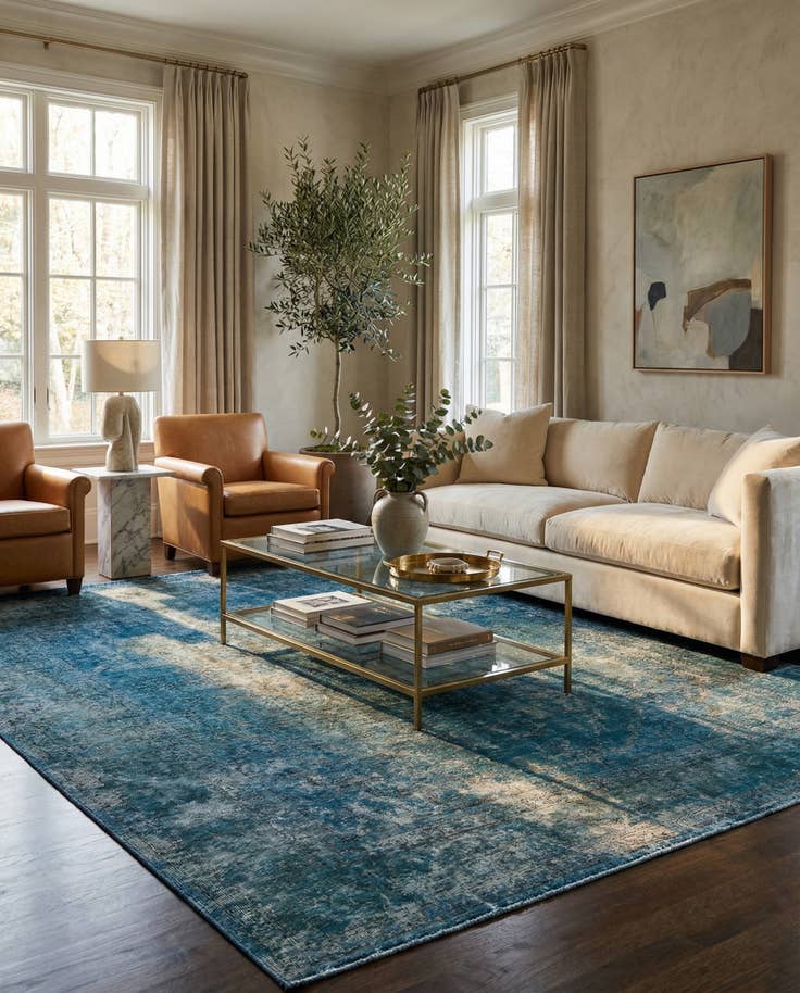 Detail image of 8' 1 x 10' 10 Hand Knotted Ultra Vintage Persian Wool Rug