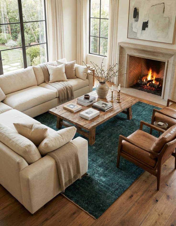 Detail image of 8' 5 x 9' 4  Hand Knotted Ultra Vintage Persian Wool Square Rug