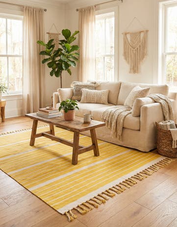 8' x 10' Hand Woven Chindi Cotton Rug