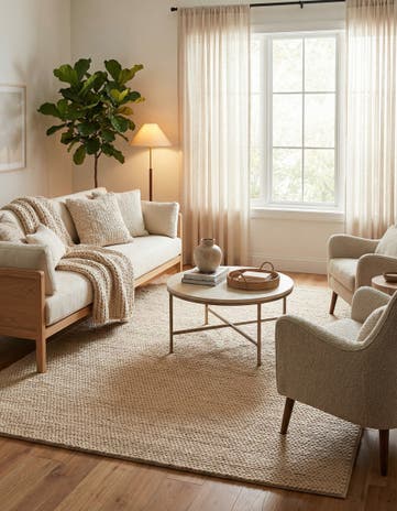 7' 10 x 10' Hand Woven Lana New Zealand Wool Rug