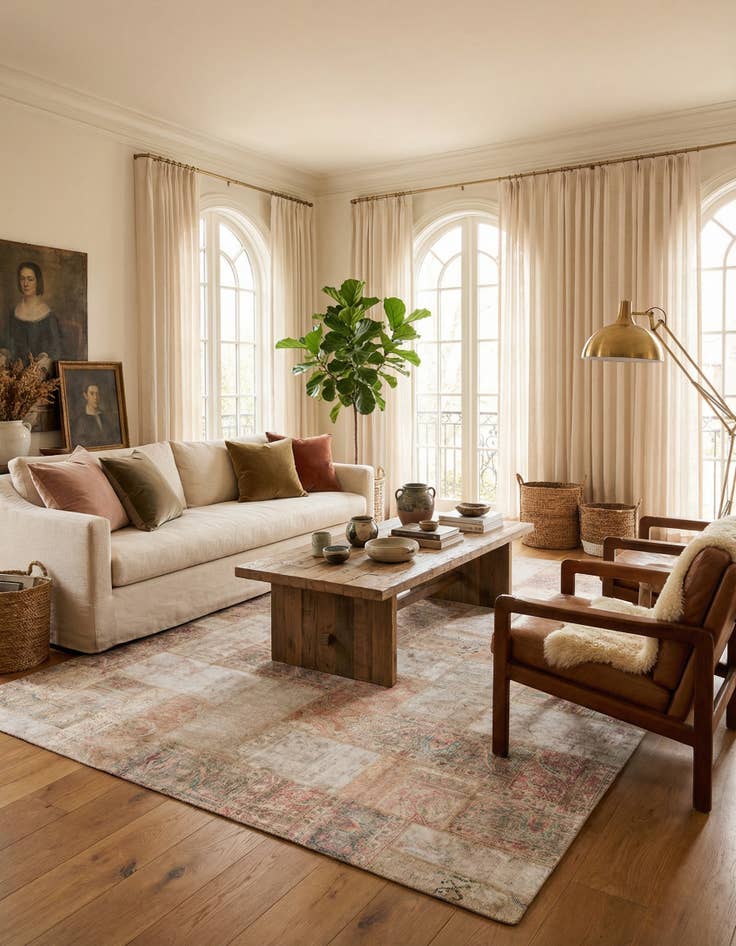 Detail image of 9' x 12' 5  Hand Knotted Ultra Vintage Persian Wool Rug