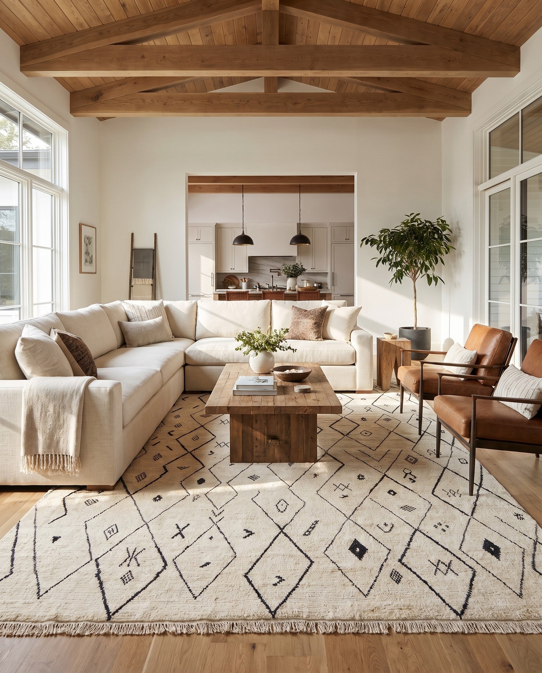 10' x 14' 8 Hand Knotted Moroccan Wool Rug