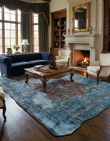 9' 10 x 13' 5 Vintage Royal Wool Rug