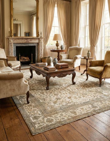 7' 9 x 10' 8 Hand Knotted Vintage Royal Persian Wool Rug