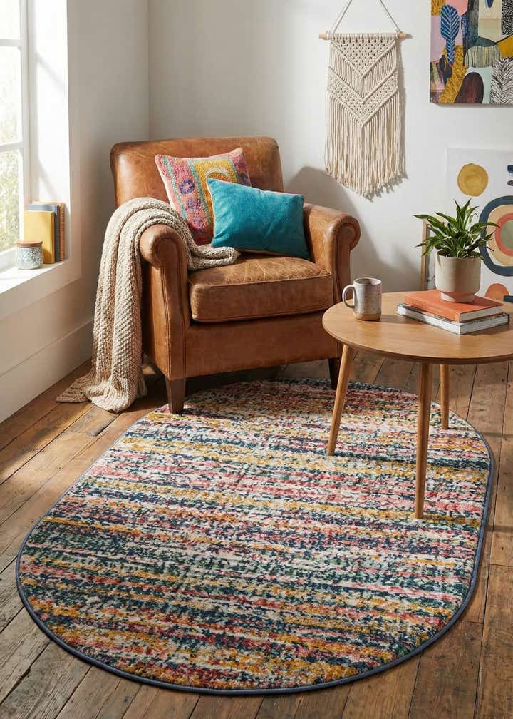 2' 2 x 3' Gemstone Oval Rug