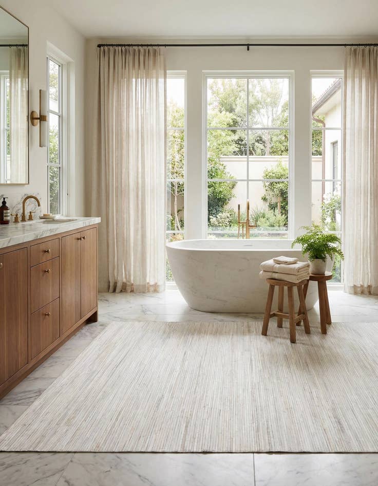 Detail image of 8' 1 x 9' 11 Cowhide Stocks Rug