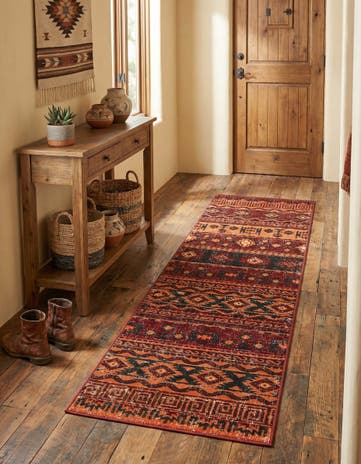 Rust Red Lucerne Runner Rug
