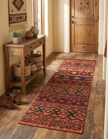 Rust Red Lucerne Runner Rug