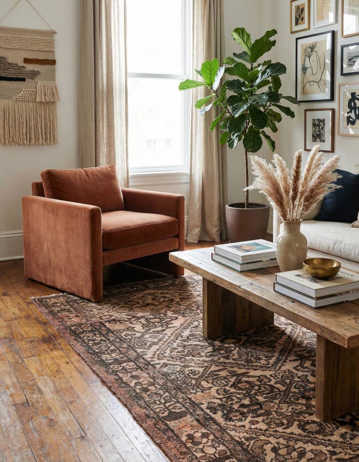 Detail image of  3' x 4' 10  Hand Knotted Ultra Vintage Persian Wool Rug