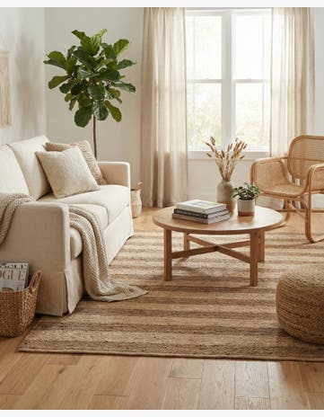 7' 10 x 7' 10 Handmade Braided Jute Square Rug